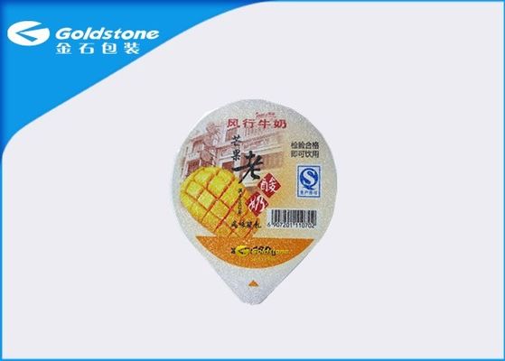 Customized Embossed Heat Seal Foil Lids For PP / PS / Plastic Cups Leakage Resistance