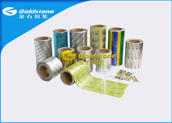 Heat Seal Lacquer Tropical Laminated Aluminium Foil Tablets Blister Packaging