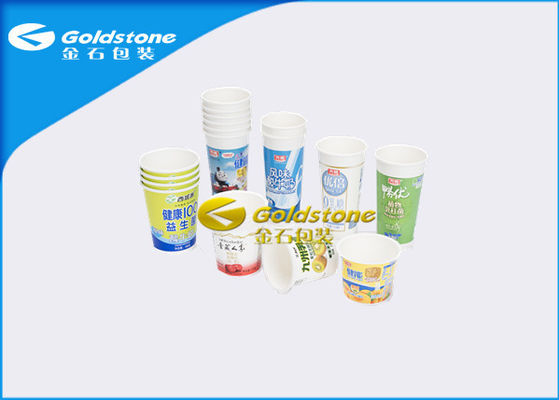 Copos plásticos do iogurte da vária especificação para o leite/sobremesas/gelado frescos