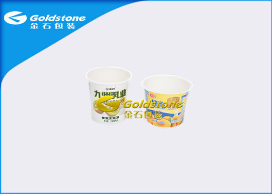 Copos plásticos do iogurte da matéria prima do picosegundo, copos plásticos da sobremesa da multi co-extrusão da camada